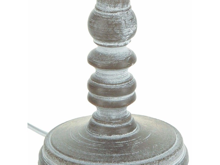 Lampka stojąca z drewnianą podstawką Lampa z abażurem Drewno Wysokość 35 cm Lampa z kloszem Kategoria Lampy stołowe
