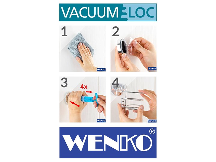 Dozownik do mydła QUADRO,Vacuum-Loc stal nierdzewna - 340 ml, WENKO Dozowniki Tworzywo sztuczne Kategoria Mydelniczki i dozowniki