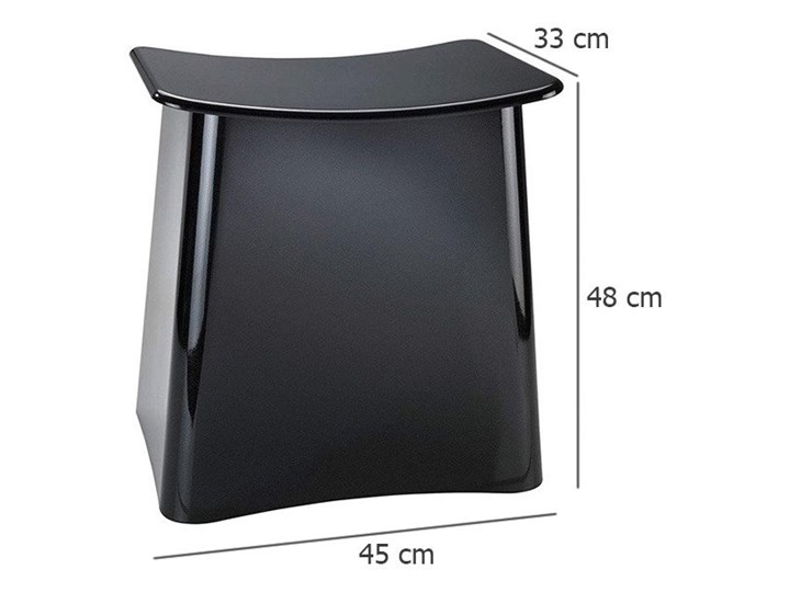 Pojemnik na pranie z siedziskiem PLUS, 2w1, WENKO Tworzywo sztuczne Kategoria Kolor Czarny