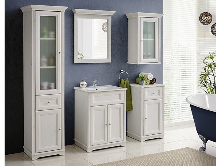 Szafka pod umywalkę stojąca Vermont 4X - shabby shic Wysokość 79 cm Kategoria Szafki stojące Stojące Szerokość 60 cm Rodzaj frontu Drzwiczki