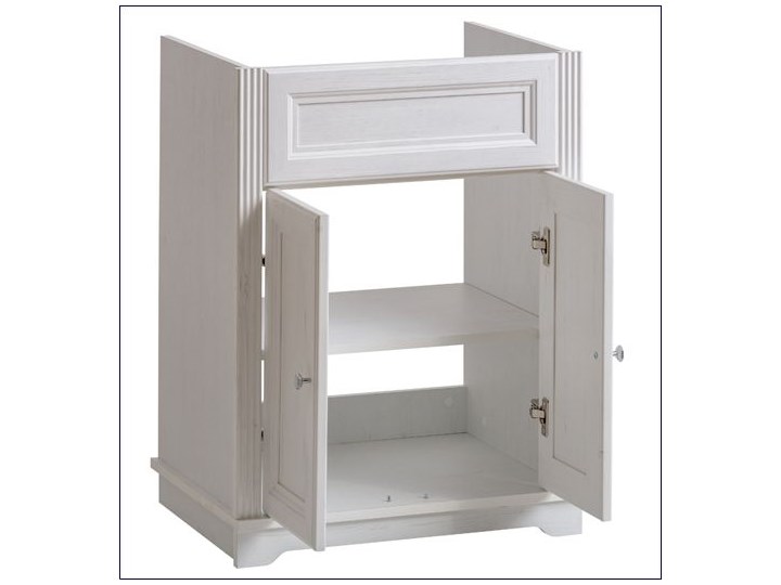 Szafka pod umywalkę stojąca Vermont 4X - shabby shic Wysokość 79 cm Szerokość 60 cm Stojące Rodzaj frontu Drzwiczki