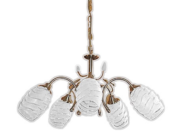 Żyrandol lampa wisząca HIVE W-V 7071/5 AB Lampa z kloszem Metal Szkło Kategoria Lampy wiszące