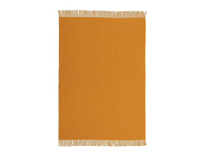 Pled Zelandia 140x200cm melange mustard, 140 x 200 cm 130x180 cm Pomieszczenie Sypialnia Wełna 140x200 cm Pomieszczenie Salon