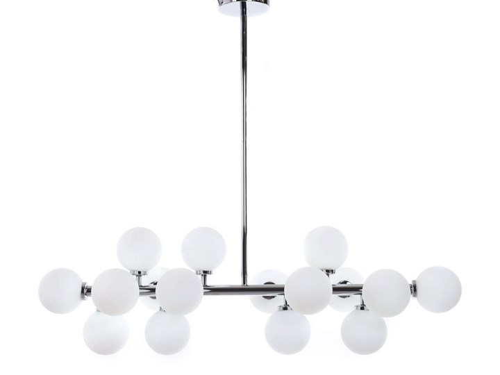 LAMPA WISZĄCA SUFITOWA NOWOCZESNA CHROM PETRICA W16 LUMINA DECO Lampa z kloszem Szkło Lampa z abażurem Pomieszczenie Salon Metal Ilość źródeł światła 16 źródeł