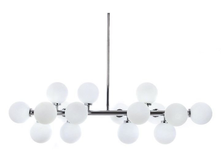 LAMPA WISZĄCA SUFITOWA NOWOCZESNA CHROM PETRICA W16 LUMINA DECO Szkło Lampa z abażurem Lampa z kloszem Kolor Szary Metal Styl Nowoczesny