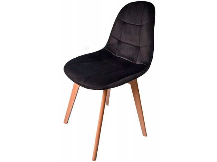 Krzesło Westa welurowe velvet czarne