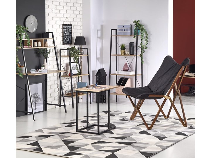 Industrialne biurko, toaletka, konsola loft Biurko tradycyjne Biurko konsola Głębokość 46 cm Płyta meblowa Głębokość 84 cm Metal Pomieszczenie Pokój nastolatka