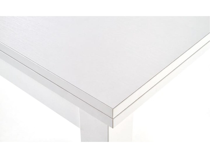 Biały stół kwadratowy rozkładany 80/160 cm Wysokość 76 cm Szerokość 80 cm Tworzywo sztuczne Płyta laminowana Długość 80 cm Płyta MDF Styl Skandynawski