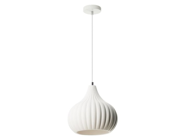 Ceramiczna lampa wisząca E586-Oscam Kategoria Lampy wiszące Lampa z kloszem Ceramika Kolor Biały
