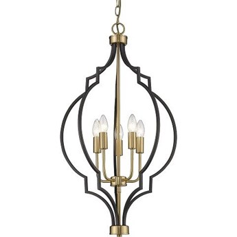 Lampa wisząca Nashville Black/Gold 45x80cm Cosmo Light
