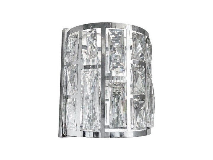 Kinkiet Moscow Silver 19x10x21,5cm Cosmo Light Szkło Metal Kinkiet dekoracyjny Kryształ Styl Nowoczesny