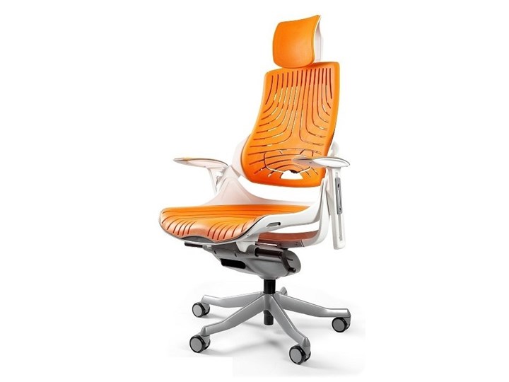 Fotel Biurowy WAU - ELASTOMER - Pomarańczowy Fotel gamingowy Krzesło biurowe Fotel obrotowy