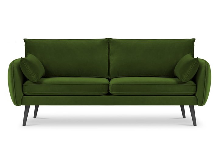 Zielona aksamitna sofa Kooko Home Lento, 198 cm Sofy i kanapy Homebook