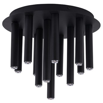 Lampa sufitowa nowoczesna rurki STALACTITE black XIII czarny śr. 34cm