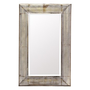 PRUE lustro w złotej ażurowej metalowej ramie, 107x70 cm