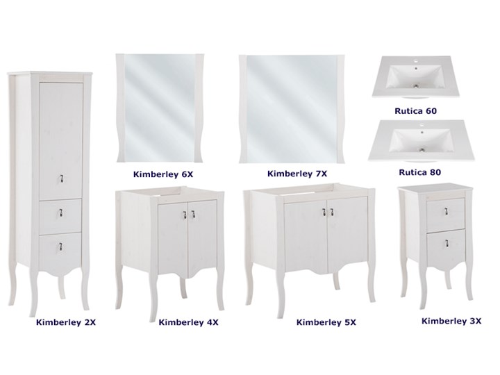 Lustro łazienkowe Kimberley 6X Pomieszczenie Łazienka Prostokątne Ścienne Lustro z ramą Styl Klasyczny