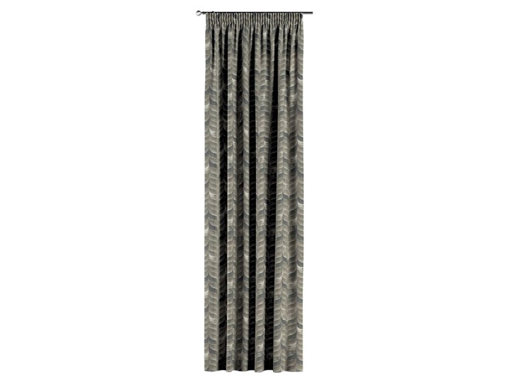 Zasłona na taśmie marszczącej 1 szt., odcienie brązu, beżu i zieleni, 1szt 130 × 260 cm, Abigail