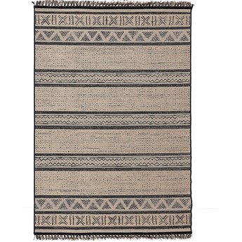 Dywan Origin black/jute 160x230cm, 160 x 230 cm