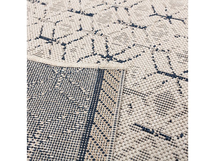 Dywan Lineo wool/midnight blue 160x230cm, 160 x 230 cm Dywany Prostokątny Syntetyk Juta Wzór Geometryczny Bawełna 160x230 cm Pomieszczenie Balkon i taras
