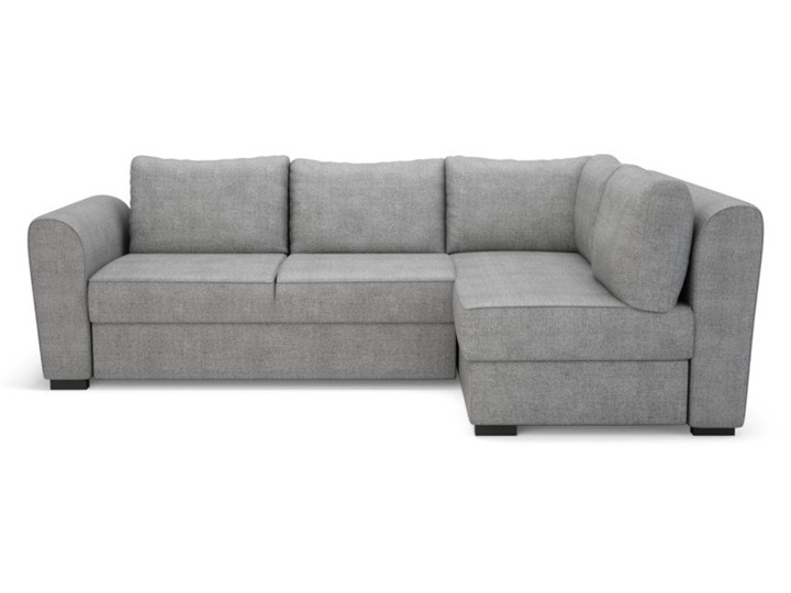 Salony Agata Narożnik MOSS 5P rozkładany szarości Prawostronne Funkcje Z pojemnikiem na pościel Wysokość 87 cm Szerokość 254 cm Styl Klasyczny