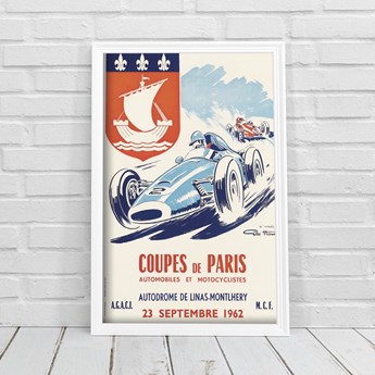 Plakaty w stylu retro Plakaty w stylu retro Automobile Coupe De Paris
