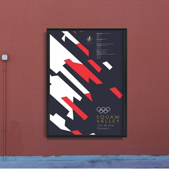 Plakat na ścianę Plakat na ścianę Zimowe Igrzyska Olimpijskie Squaw Valley