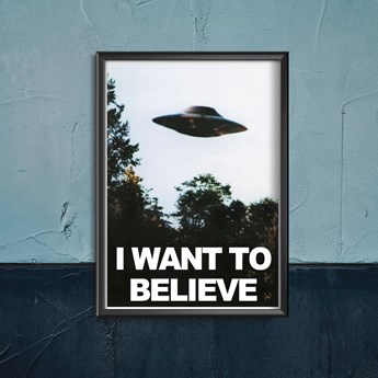 Plakat vintage do salonu Plakat vintage do salonu Science fiction UFO