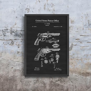 Plakat do pokoju Plakat do pokoju Gun Patent Firearm Starr