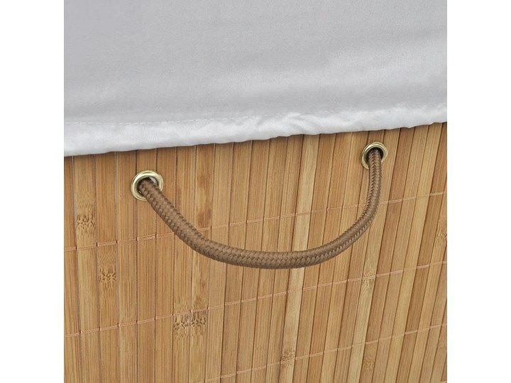 Bambusowy pojemnik na pranie Lavandi 4X - naturalny Drewno Kategoria