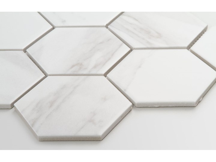 Płytka Heksagon Xl Marble Matowy Płytki podłogowe Kategoria Płytki Mozaika Płytki ścienne Gres Wzór Marmur