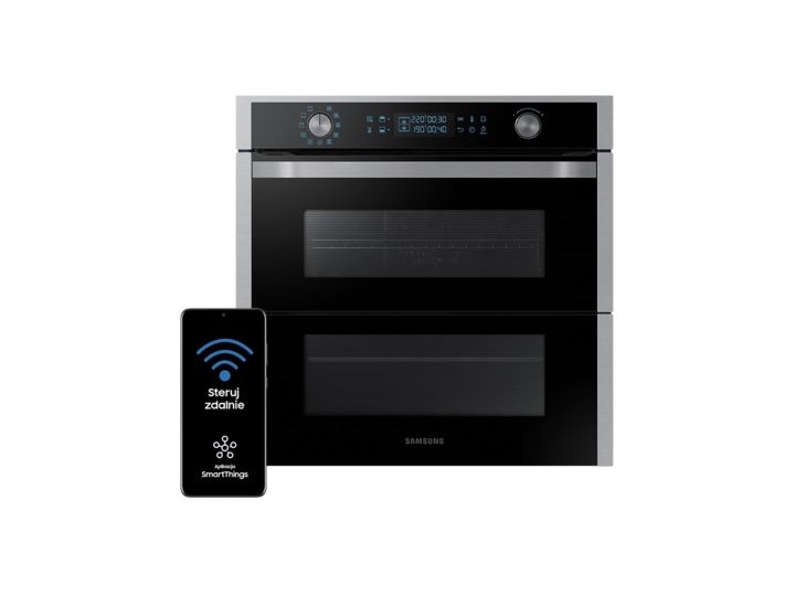 Piekarnik SAMSUNG NV75N7647RS Dual Cook Flex Elektryczny Czarno-srebrny A+ Elektryczne Kolor Czarny