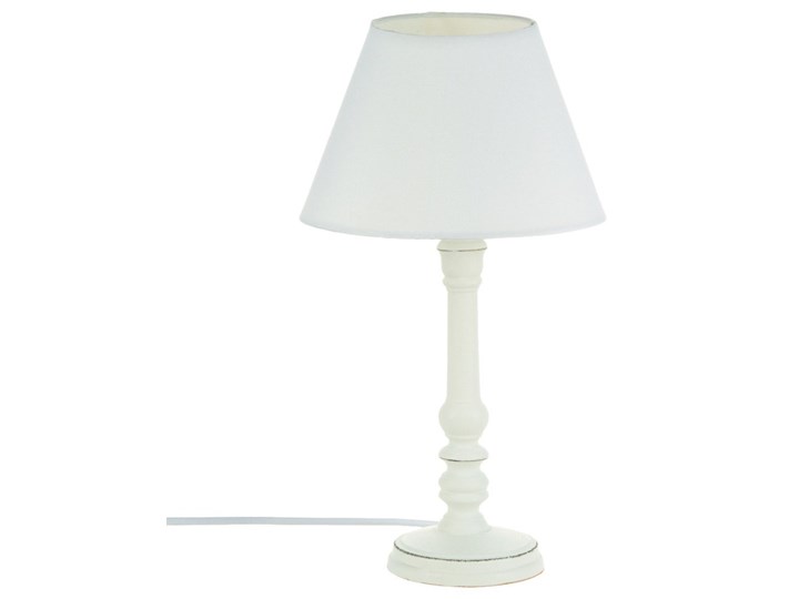 Lampka stojąca z drewnianą podstawką Lampa z kloszem Lampa z abażurem Drewno Kategoria Lampy stołowe Wysokość 35 cm Styl Vintage