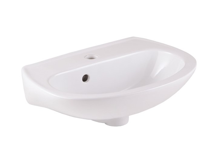 Umywalka ścienna ceramiczna GoodHome Zuari 45 x 34 cm biała z otworem na armaturę Ceramika Podwieszane Kategoria Umywalki