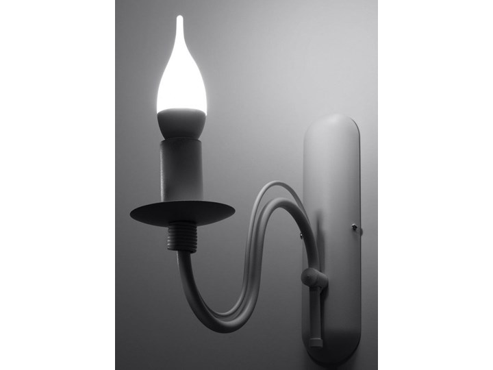 Kinkiet świecznik E733-Minerwi - biały Styl Vintage Kategoria Lampy ścienne 