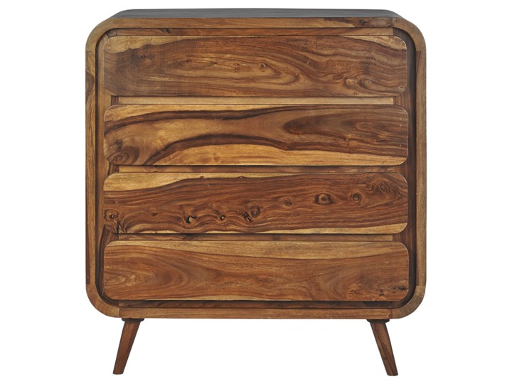 Komoda HANKA (Karmel) Wysokość 90 cm Drewno Styl Vintage Szerokość 85 cm Pomieszczenie Salon