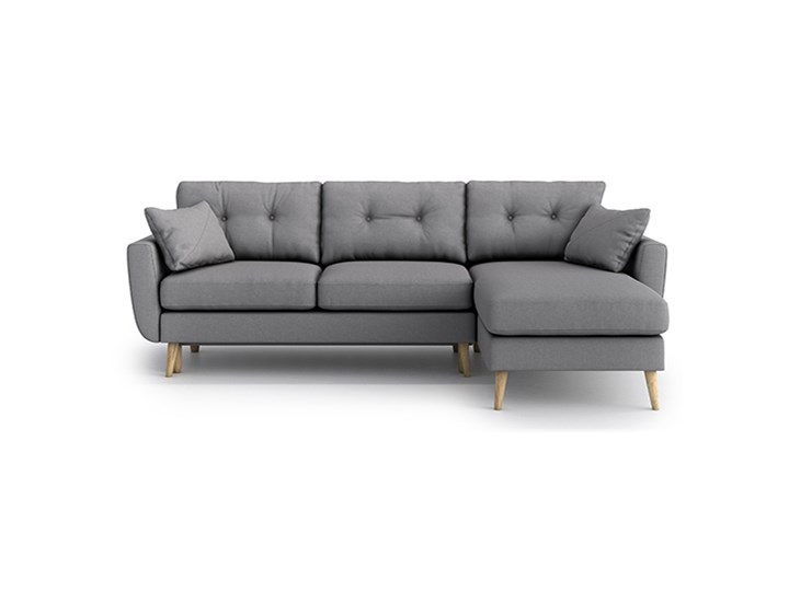 Narożnik Harris z szezlongiem i funkcją spania (uniwersalny), Gris Szerokość 244 cm Wysokość 85 cm Materiał obicia Tkanina