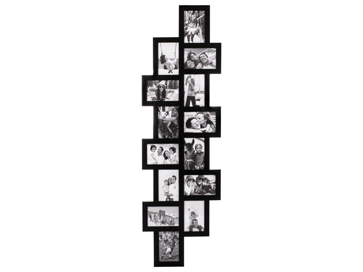 Ramka na zdjęcia 14 zdjęć multiramka 10x15 czarna Tworzywo sztuczne Rozmiar zdjęcia 10x15 cm