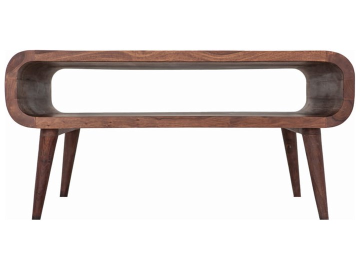 Stolik GUBBE - 80x60 cm (Karmel) Drewno Zestaw stolików Styl Nowoczesny