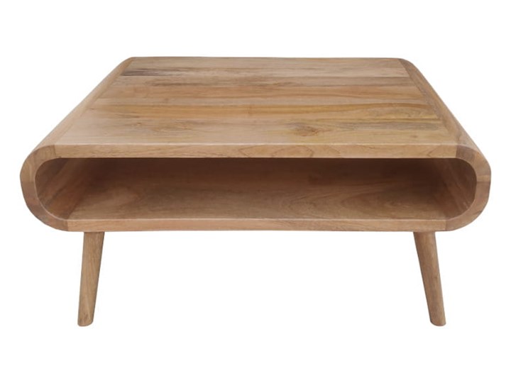 Stolik GUBBE - 80x60 cm (Karmel) Drewno Styl Nowoczesny Zestaw stolików Kolor Beżowy