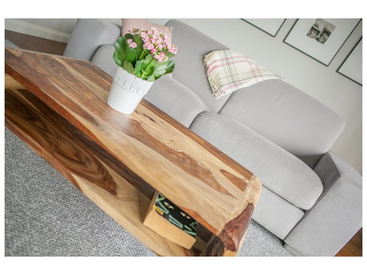 Stolik GUBBE - 80x60 cm (Karmel) Zestaw stolików Drewno Styl Nowoczesny Kolor Beżowy