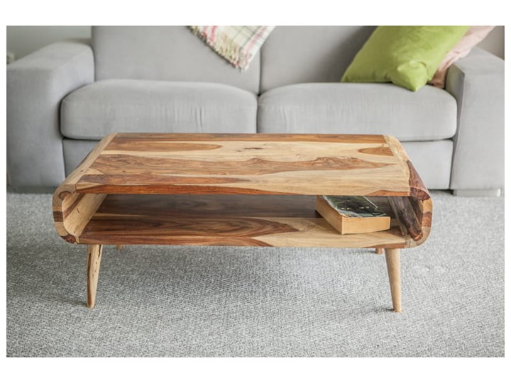 Stolik GUBBE - 80x60 cm (Karmel) Kategoria Stoliki i ławy Drewno Zestaw stolików Styl Nowoczesny