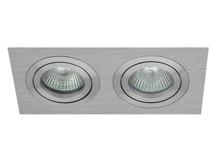 Double modern movable recessed MR16 GU10 aluminum aluminium fixture oprawa podwójna Oprawa stropowa Oprawa halogenowa Prostokątne Oprawa led Kategoria Oprawy oświetleniowe