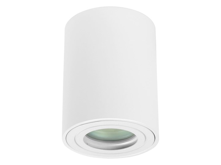 Sufitowa oprawa natynkowa IP65, okrągła, tuba, biały mat aluminiowa Oprawa halogenowa Oprawa led Oprawa stropowa Okrągłe Kategoria Oprawy oświetleniowe