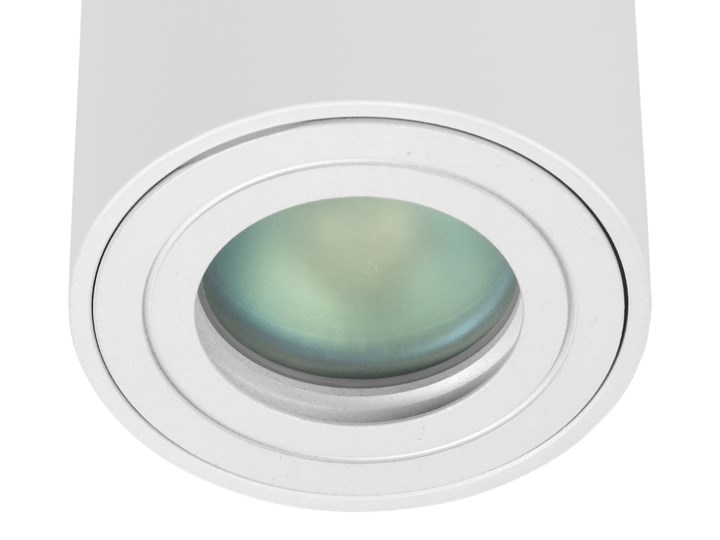Sufitowa oprawa natynkowa IP65, okrągła, tuba, biały mat aluminiowa Oprawa halogenowa Oprawa stropowa Okrągłe Oprawa led Kategoria Oprawy oświetleniowe