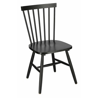 Drewniane krzesło w kolorze czarnym Riano