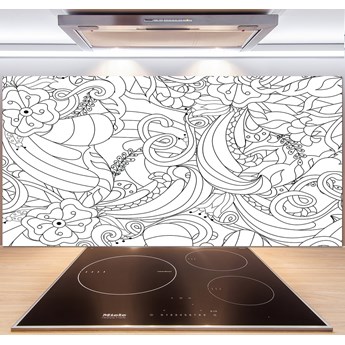 Panel między meble w kuchni Ornamenty