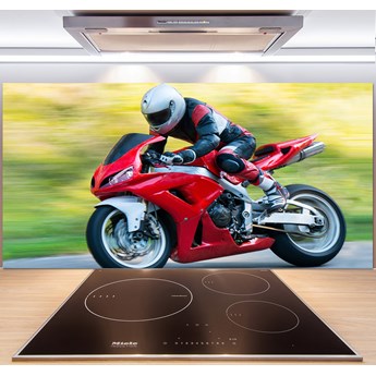 Panel między meble w kuchni Motocykl