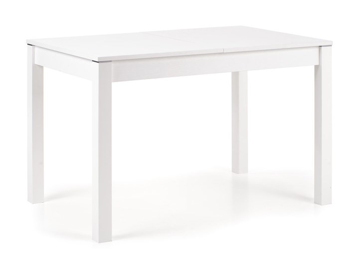 Stół rozkładany Maurycy różne warianty biały Szerokość 75 cm Płyta laminowana Wysokość 76 cm Długość 118 cm Długość 158 cm Drewno Płyta MDF Kategoria Stoły kuchenne
