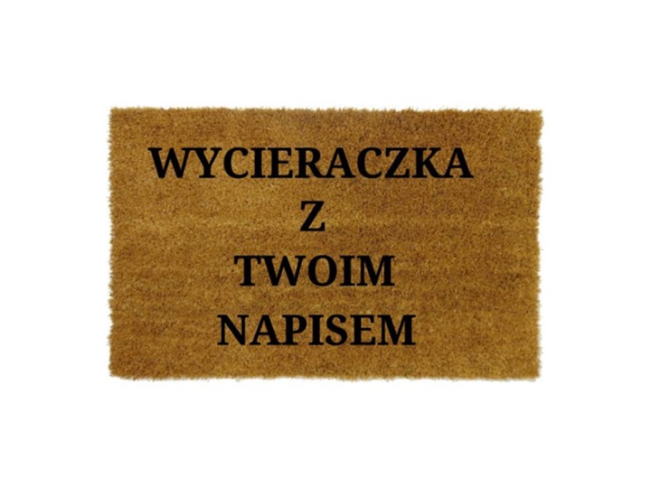 Wycieraczka kokosowa z DOWOLNYM napisem Włókno kokosowe Kategoria Wycieraczki Kolor Brązowy