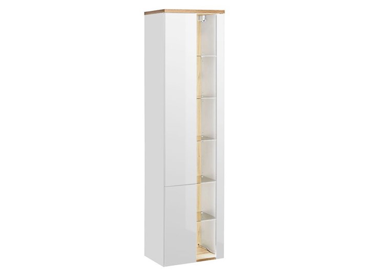 Komplet mebli łazienkowych Monako 4Q 80 cm - Biały połysk Kategoria Zestawy mebli łazienkowych Kolor Beżowy